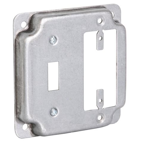 raco 2-gang square metal electrical box cover|raco boxes catalog.